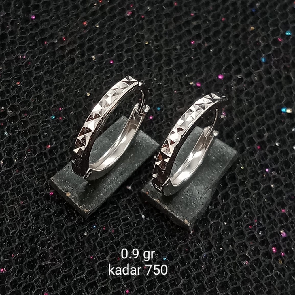 Anting Jipsi Emas 17K - 0.9 gr Kadar 750 - 586