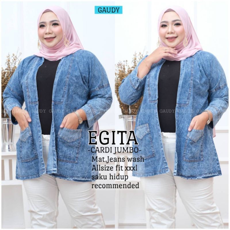 Keiza Blazer Jeans / Blazer Wanita Jumbo / Blazer Jumbo