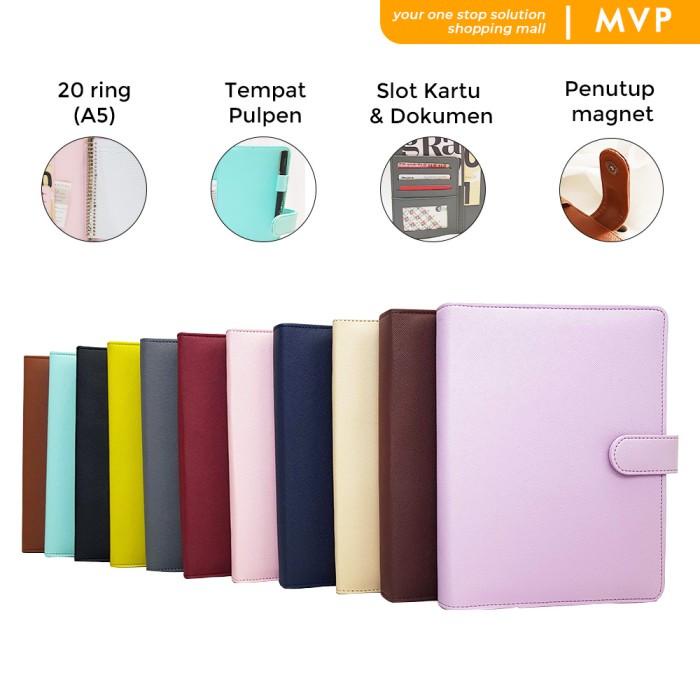 

Binder Kulit Polos 20 Ring Organizer Kertas A5 Berkualitas Termurah