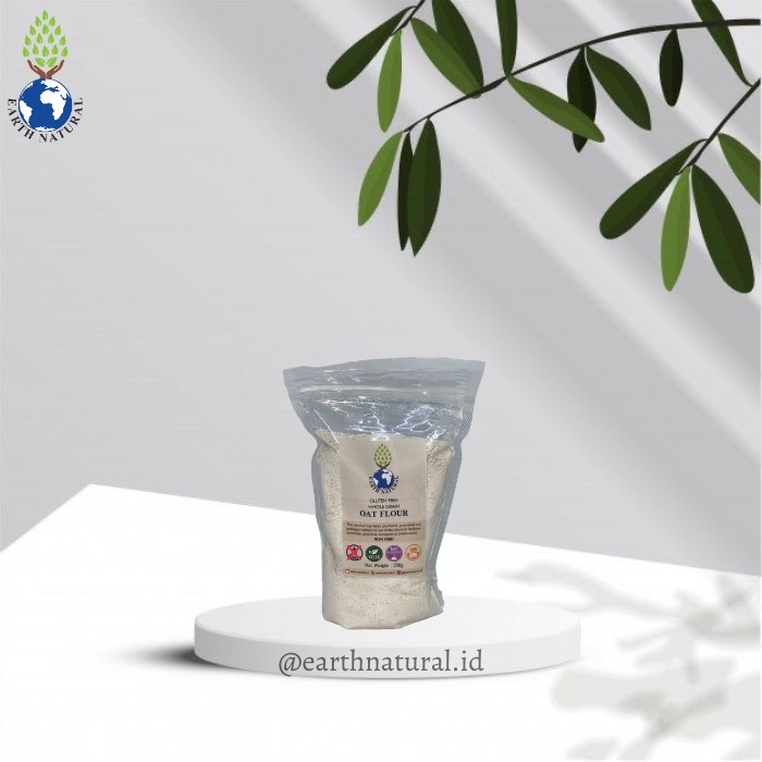 

Earth Natural Tepung Oat 250g/ tepung oatmeal fine/Gluten Free Oat Flour 250g