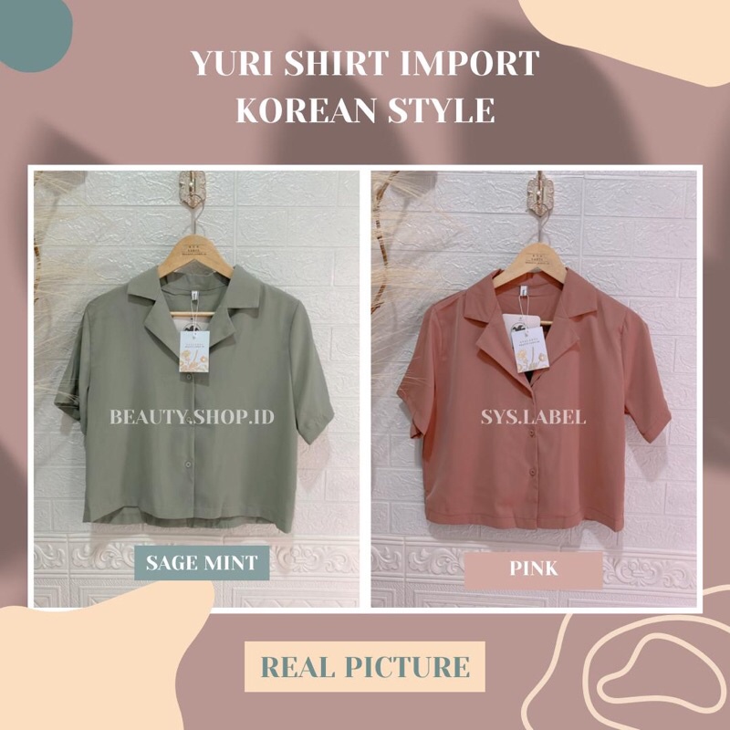 [IMPORT] Yuri Shirt Import Korean Style - Kemeja Wanita - Kemeja Kerja F5