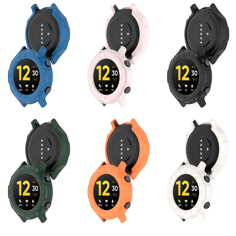 Casing Pelindung Bumper Bahan Silikon Untuk Realme Watch S Smart Watch