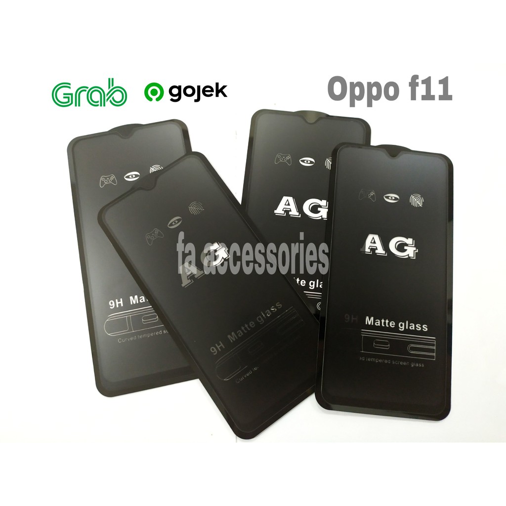 tempered matte glass oppo f11 anti gores glear anti minyak