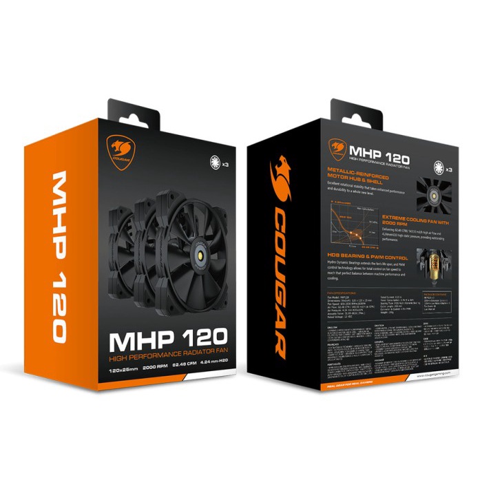 COUGAR GAMING FAN MHP 120 COOLING KIT | SINGLE - 120 KIt