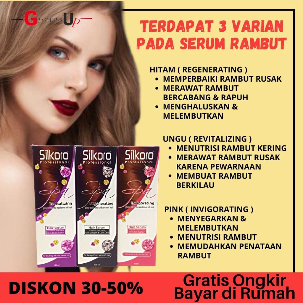 PERAWATAN RAMBUT - SERUM RAMBUT RONTOK - SILKORO PROFESSIONAL SPA HAIR SERUM 125ML - VITAMIN RAMBUT SILKORO SPA