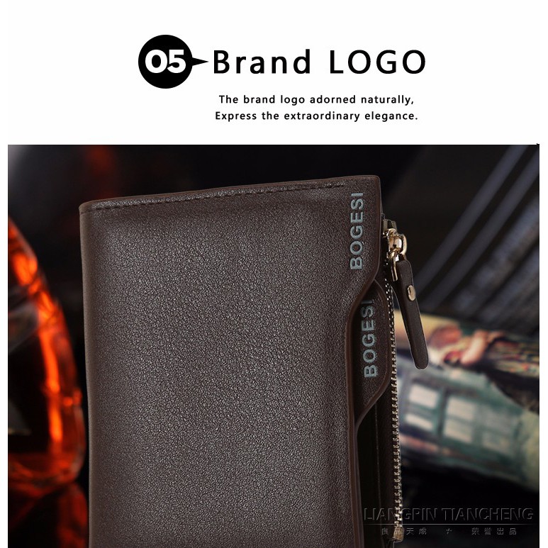 【GOGOMART】Merk Rhodey Dompet Kulit Pria