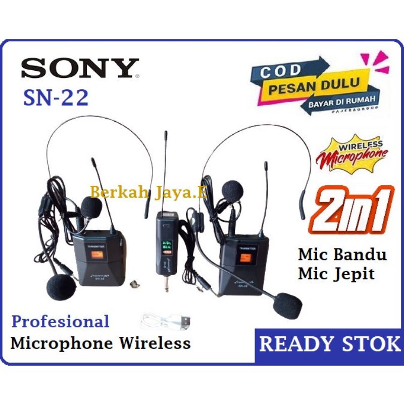 Mikrofon Weriless Double Digital SONY SN22 Profesional Audio