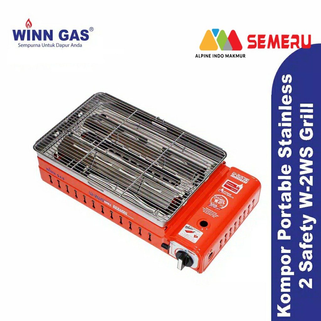 WINN KOMPOR GAS TAB KALENG GRILL BBQ W-2WS GRILL
