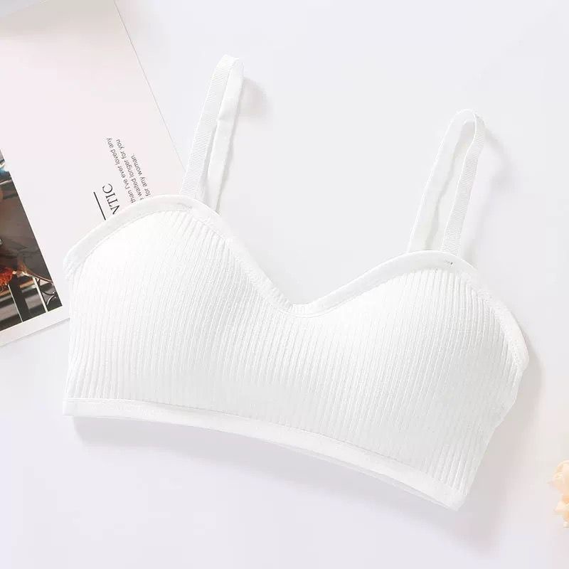 [ LINGERIE MASTER ] - (B-27) BH Bra Wanita Tanpa Kawat Pakaian Dalam bralette Push Up Elastis Sexy sport bra BH-B-27 Putih