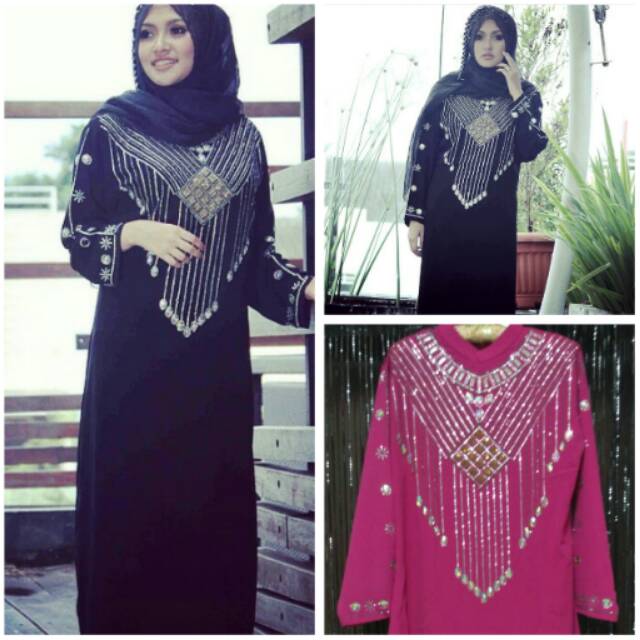 Thara Abaya Pink fanta (gamis)