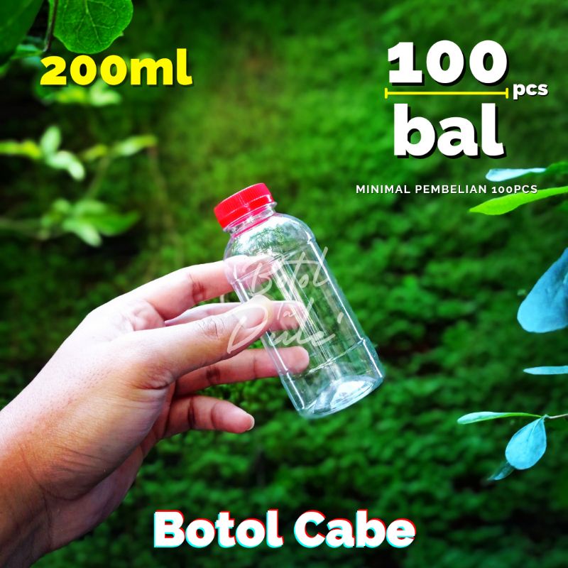 Botol Plastik  Cabe 200ml / Botol Cabe 200ml / Botol Plastik 200ml / Botol 200ml