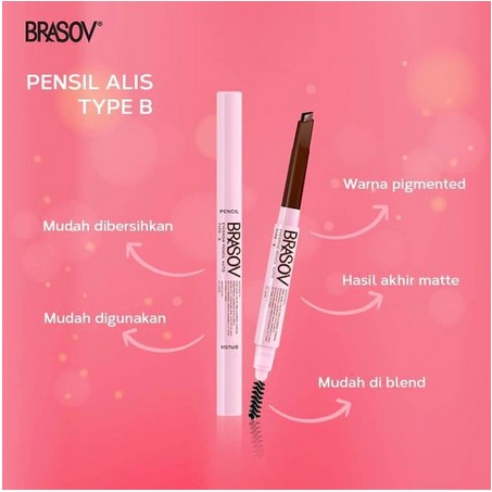 ✨SHASYA✨Brasov Eyebrow Liner Type B | Eye brow Automatic Pencil + Brush