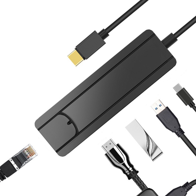 Vivi Hub USB Type C 5in1 Ultra Slim Dengan Ethernet, PD Charging 4K HDMI-compatibl