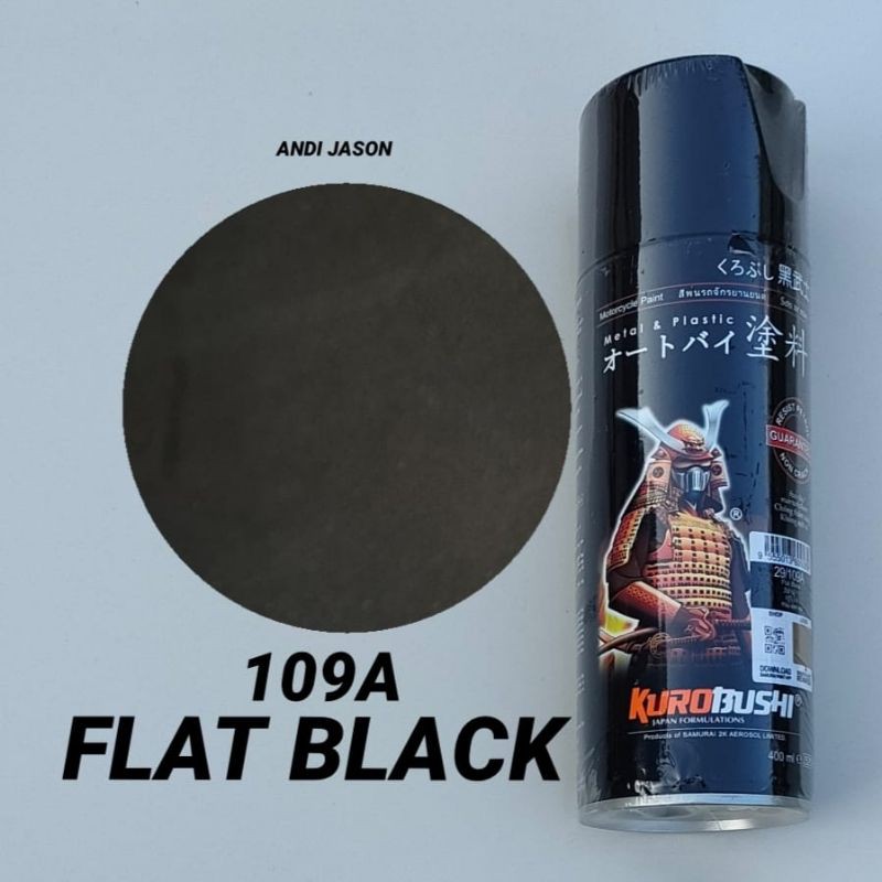 CAT SEMPROT SAMURAI PAINT 400 CC NO 109A FLAT BLACK BLACK DOFF