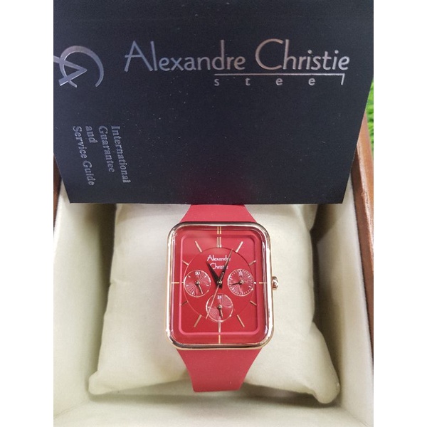 alexandre christie 2744bf merah ring rosegold wanita