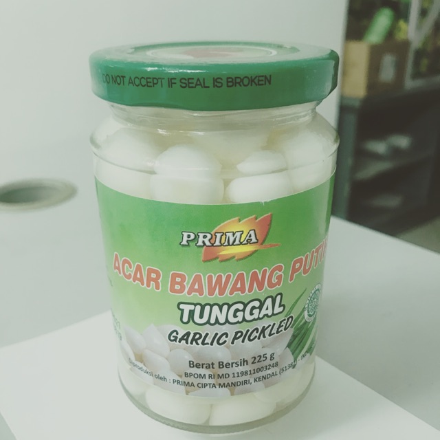 

PRIMA Acar Bawang Putih Tunggal 225gr