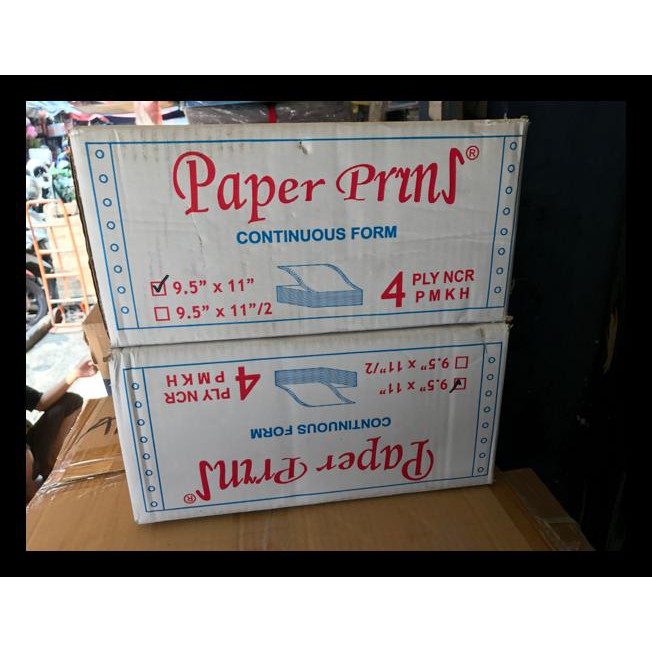 

Paper Print Continuous Form 9.5 X 11 4 Ply Kertas Continuous Free Ongkir