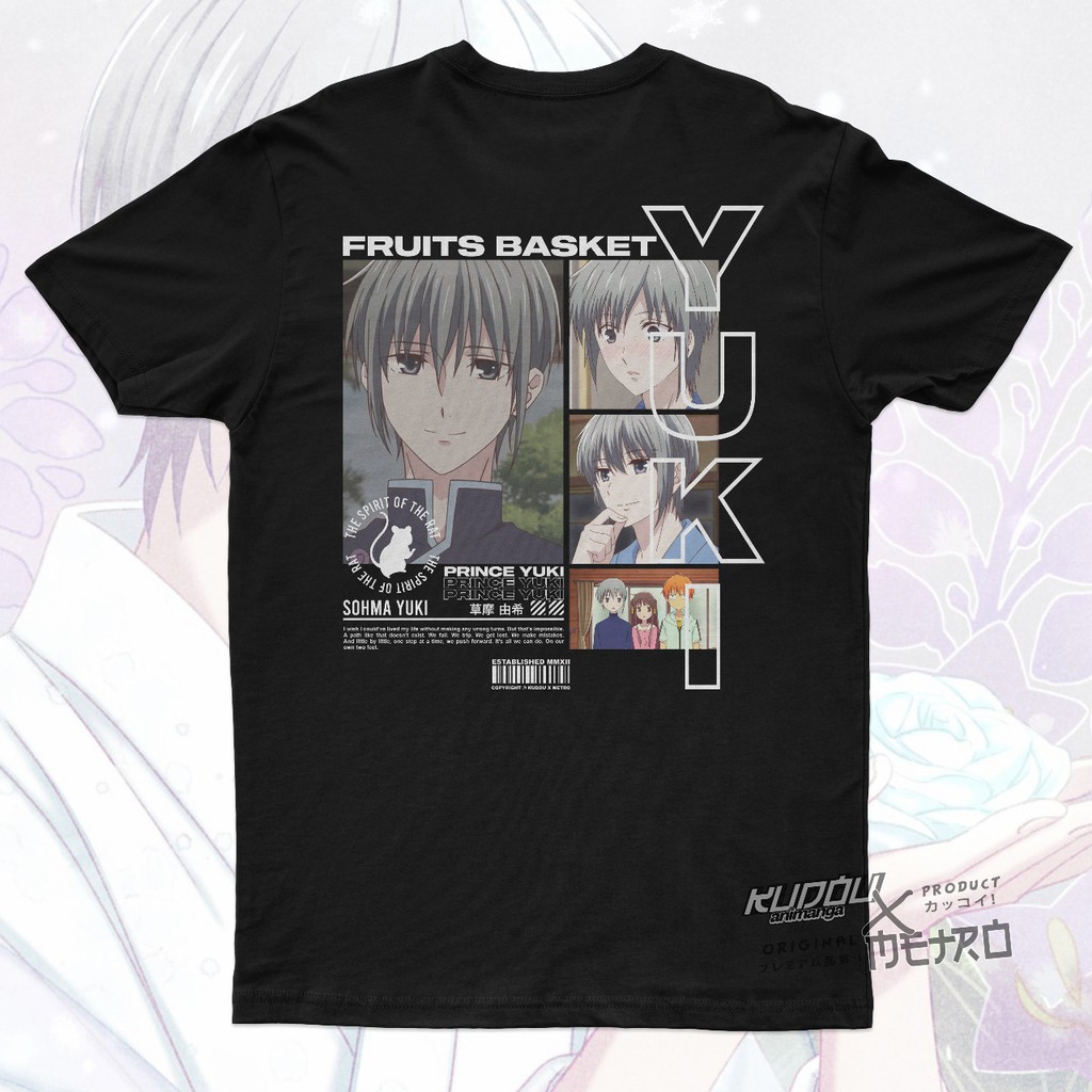 Kaos Sohma Yuki Anime Fruits Basket Anime Manga Premium Unisex