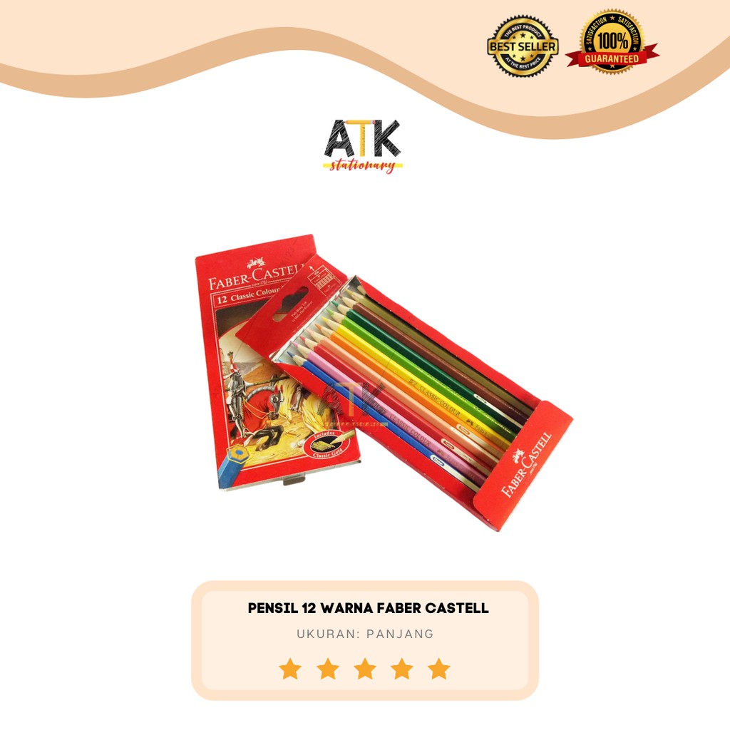 

Pensil 12 Warna Faber Castell Classic Panjang atk