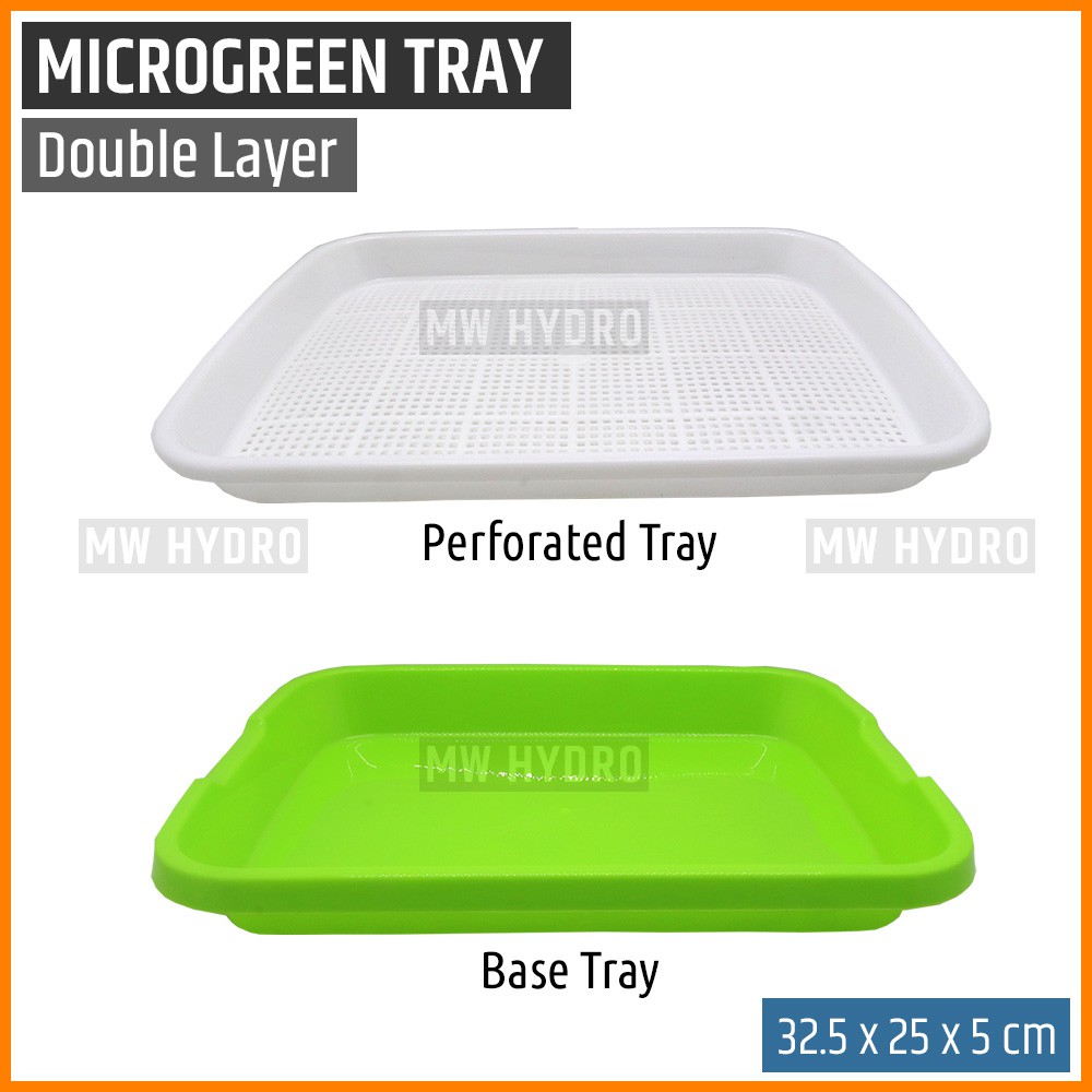 Double Layer Microgreen Tray / Wadah Semai Hidroponik