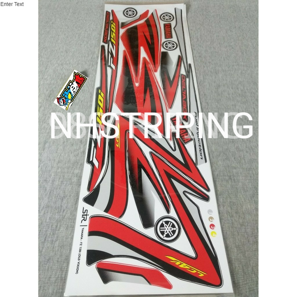 striping variasi vixion old fz 150 thailand merah STIKCKER