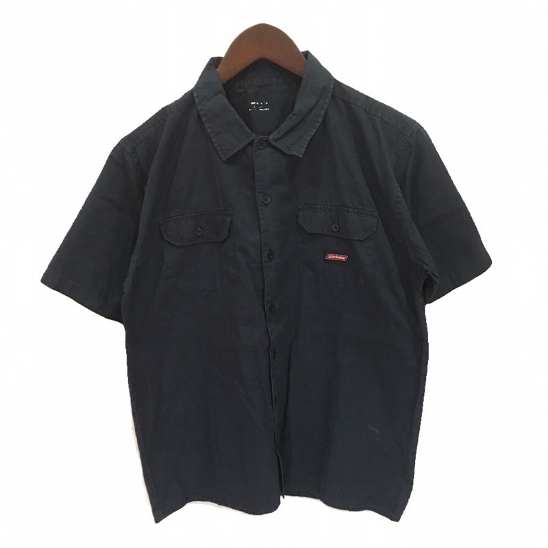 ( Second ) Work Shirt Dickies Genuine Navy Size XL fit M L