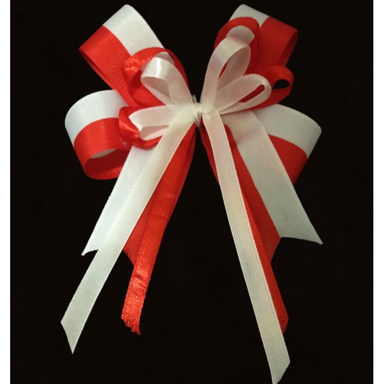 

1 Pcs Pita Kado Merah Putih / Pita Souvenir/ Pita Satin / Pita Hampers / Pita Besek / Pita Jadi
