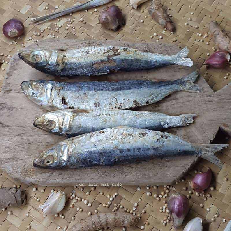 

Ikan Asin Tamban Utuh 100gr Ikan Asin Gurih Asli Padang Khas Minang