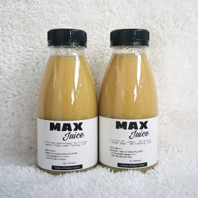 

MAX JUICE - JUS HERBAL BAWANG PUTIH TUNGGAL LEMON MADU JAHE CUKA APEL, DIET ALAMI, OBAT HERBAL