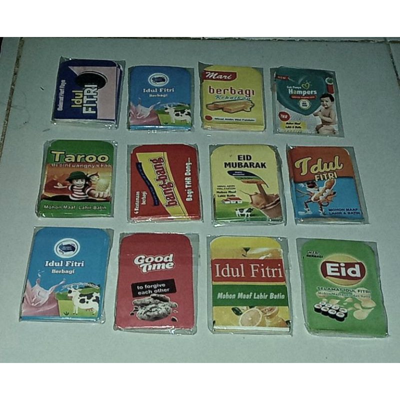 

Amplop Lebaran motif snack