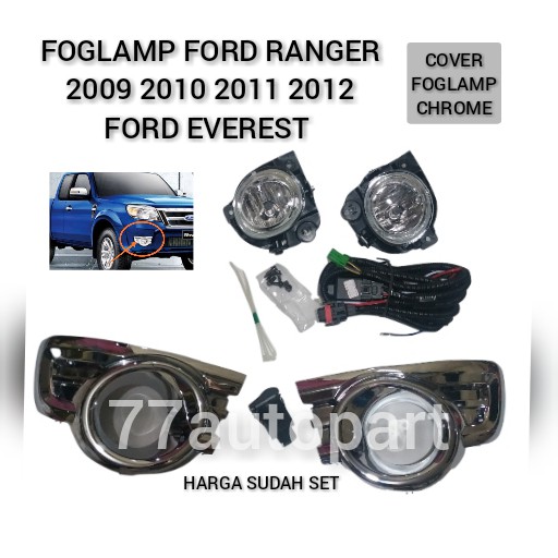 foglamp lampu kabut ford ranger 2009 2010 2011 ford everest cover chrome