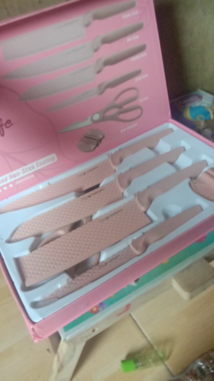 Stein Pisau Steincookware Pisau Diamond Knife Set 6 In 1 Pisau Dapur - Original