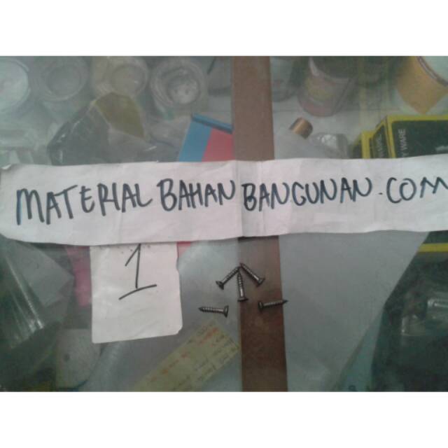 Skrup kayu ukuran panjang 15 mm kepala ( - ) dijamin berkualitas