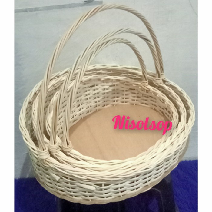 

Bf31Gf Keranjang Parsel Buah/Bunga Sandar Polos Tangkai 1 Set - Putih Gdf601
