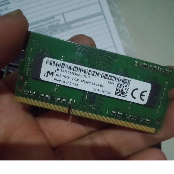 Ram ddr3 4GB MICRON Crucial memori sodimm laptop DDR3L PC3L 1.35v low voltage