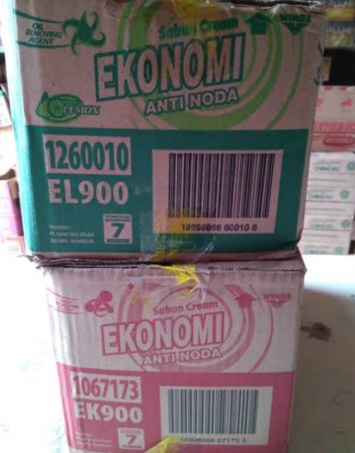 SABUN EKONOMI 900K.SATU DUS 12 BKS