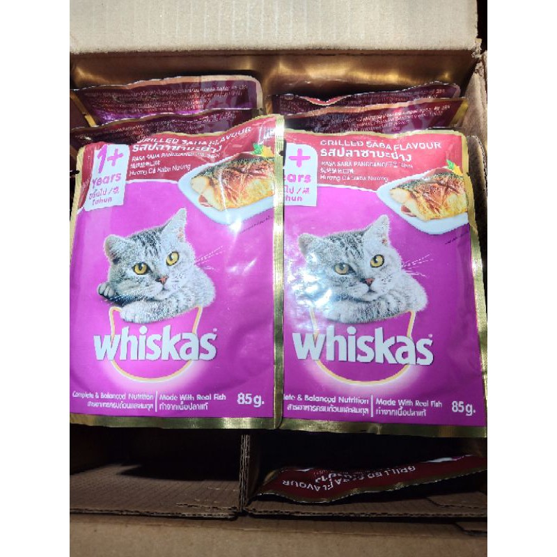 WHISKAS BASAH 85GR-WET FOOD CAT-MAKANAN KUCING WHISKAS BASAH SACHET