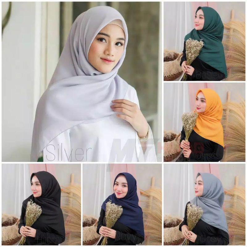 jilbab segi empat Bella  PREMIUM bukan neci