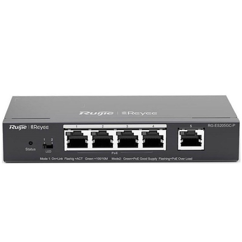 RUIJIE reyee RG-ES205GC-P Series Cloud Managed POE Switch for IP Surveillan