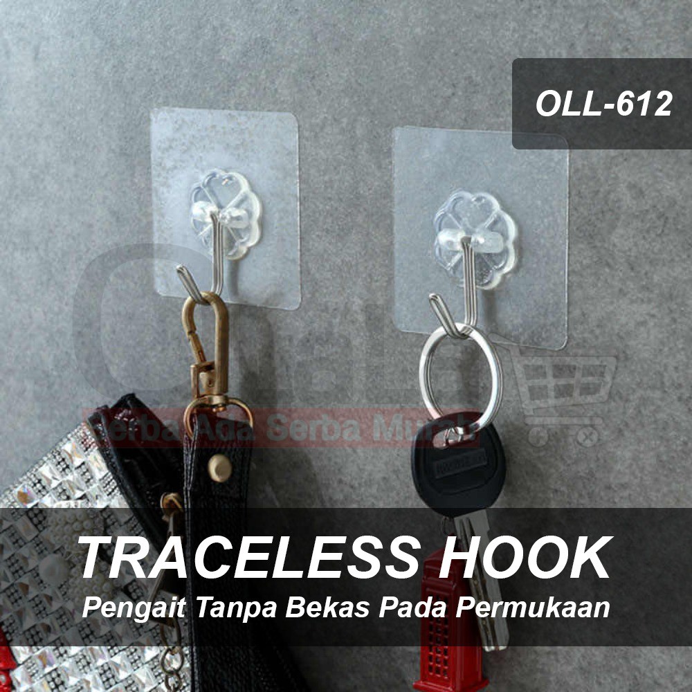 [Checkout Rp1000] Gantungan Hook Tempel ajaib OLL-612