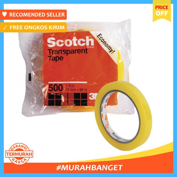 

Scotch, Economy Tape 500, 12 Mm X 66 M, 1 Roll - Pengikat & Perekat - Selotip & Double Tape