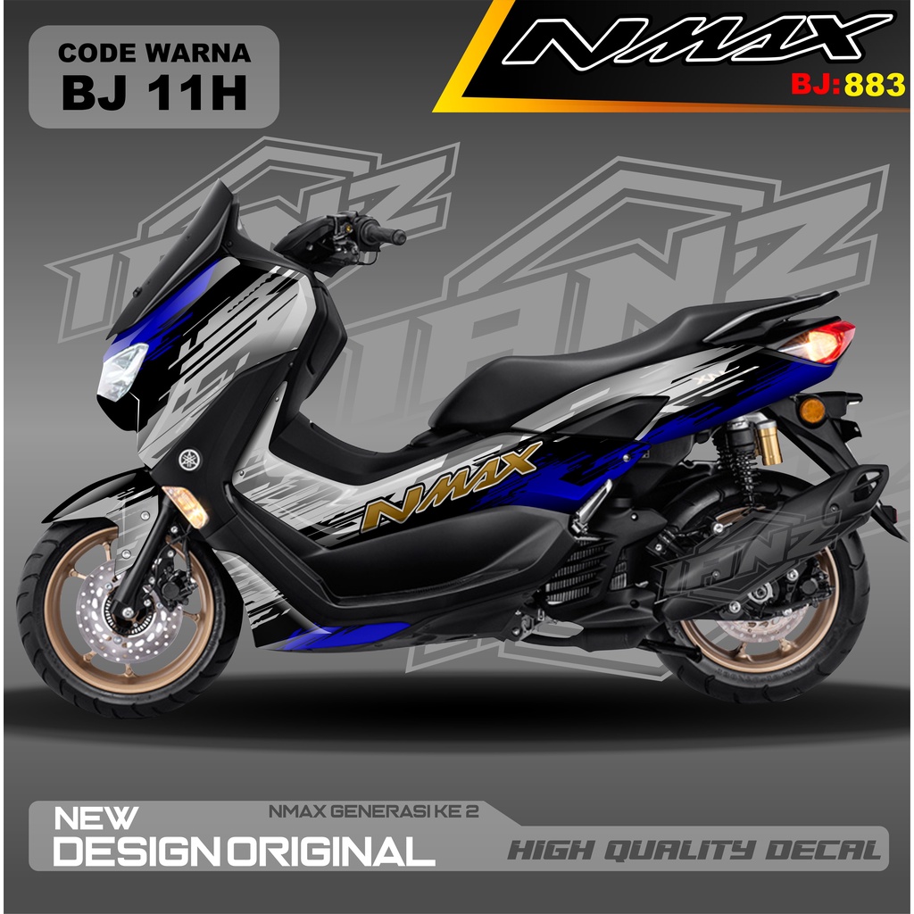 DECAL STICKER NMAX FULL BLOK/ DECAL FULL BODY NMAX / DECAL STIKER FULL BODY NMAX / STIKER DECAL NMAX TERBARU