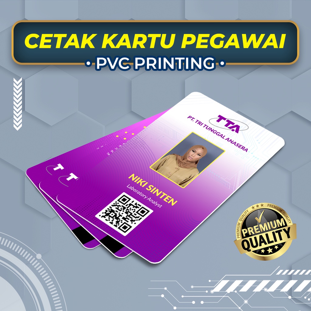 

Cetak ID Card Kartu Pegawai PVC RFID
