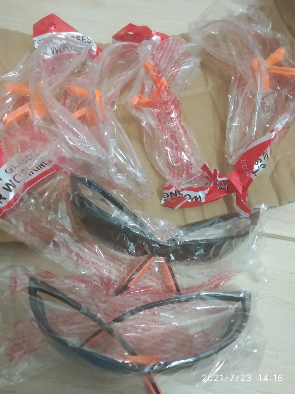 K222 Kacamata Safety Fashion Clear Bening Transparan