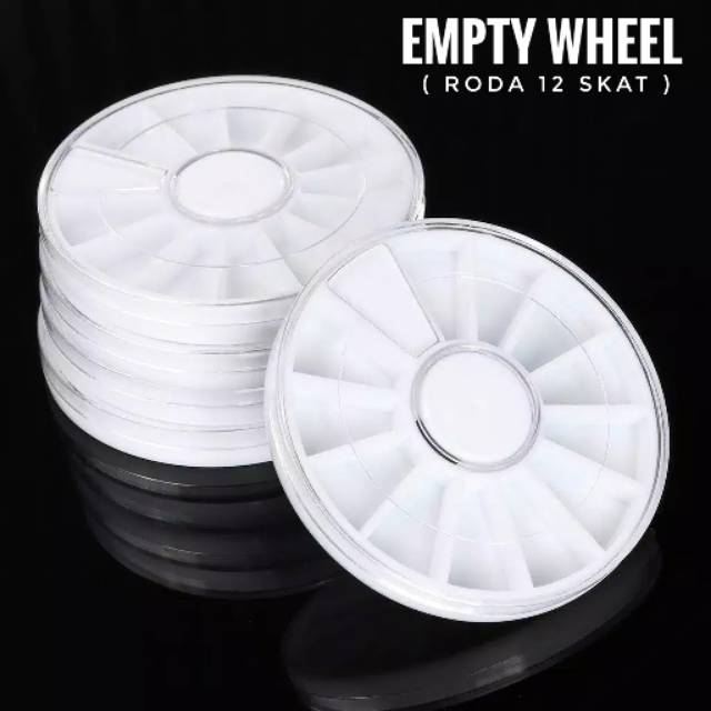 Empty Wheel / roda 12 skat / wadah rhinestone