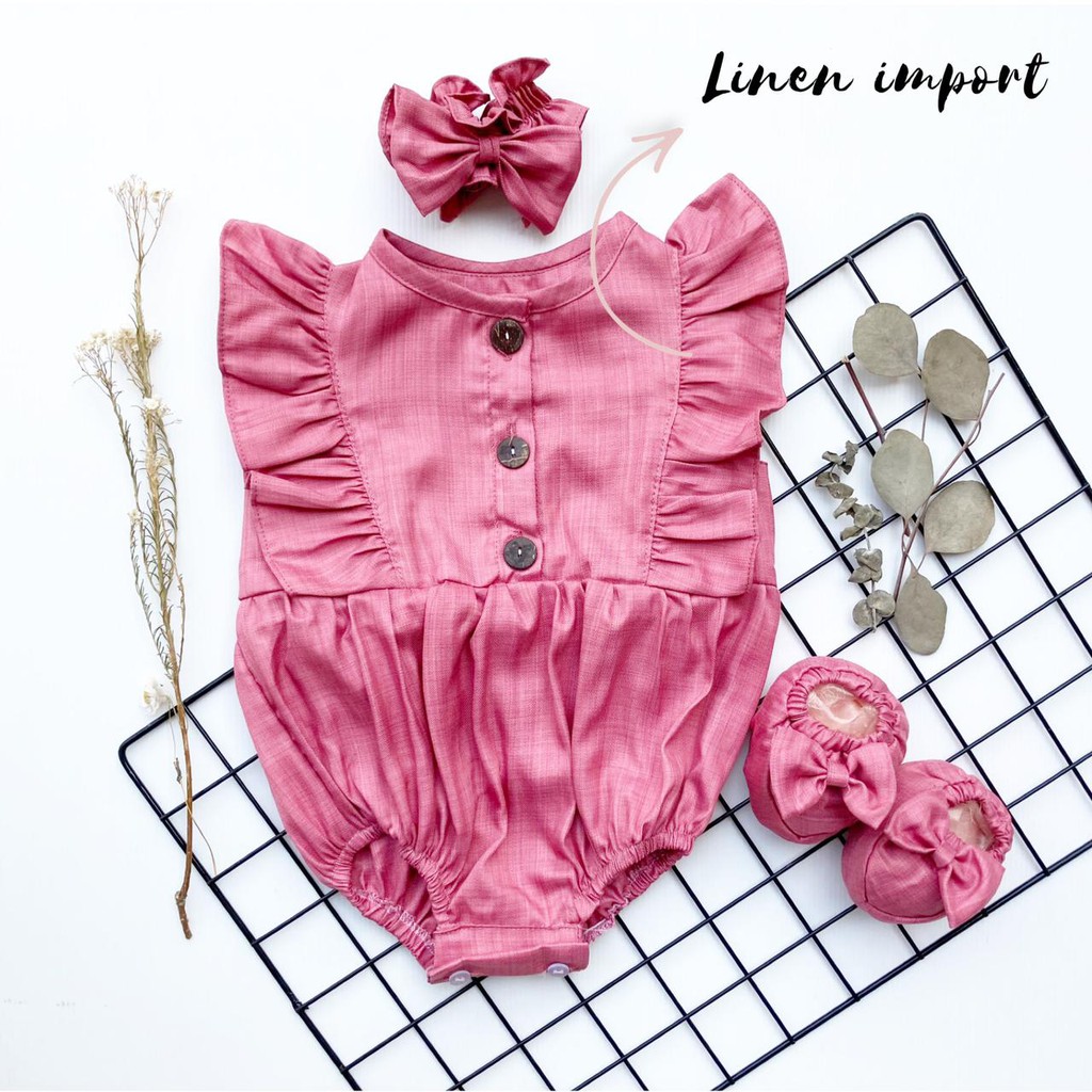 MADELINE / CELLY SCARLETTE JUMPER Baju setelan jumper bandana sepatu pergi lucu fashion anak bayi perempuan TERLARIS