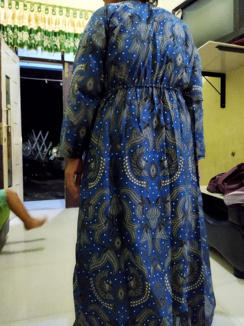 Gamis Batik (cod) Manggar Gamis Batik Pesta Model Terbaru