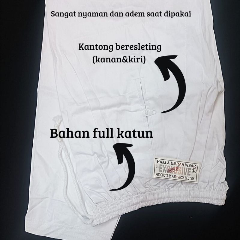 EXCLUSIVE CELANA HAJI UMROH PRIA/CELANA DALAMAN HAJI UMROH PRIA/CELANA PRIA/CELANA FULL KATUN/CELANA
