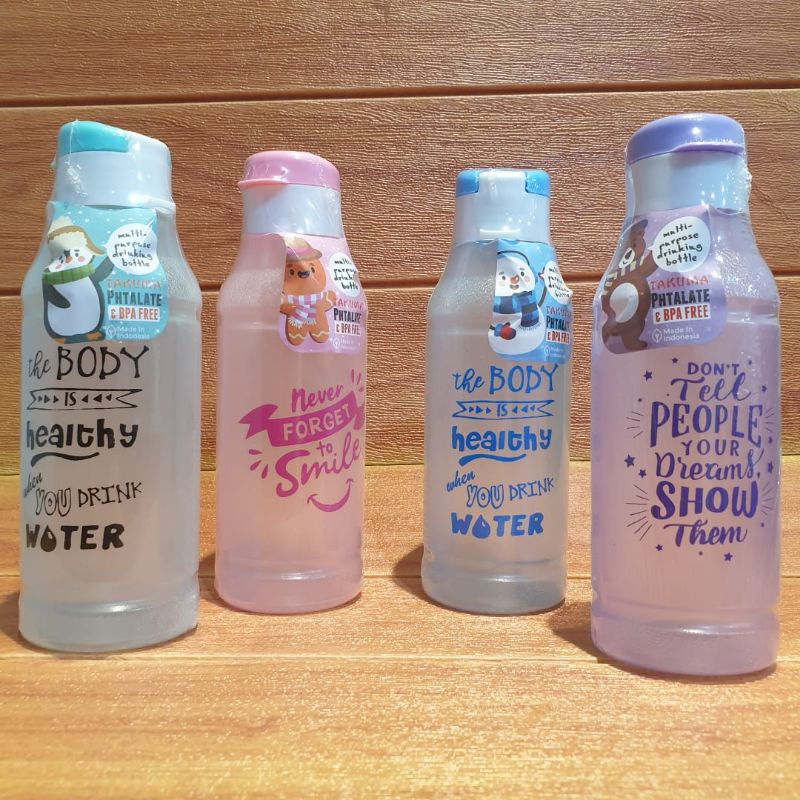 [ TAKUMA ] Botol Minum Motif 500ml / Botol Takuma 500ml / Botol Fliptop 500ml / Botol Minum Sekolah / Botol Murah