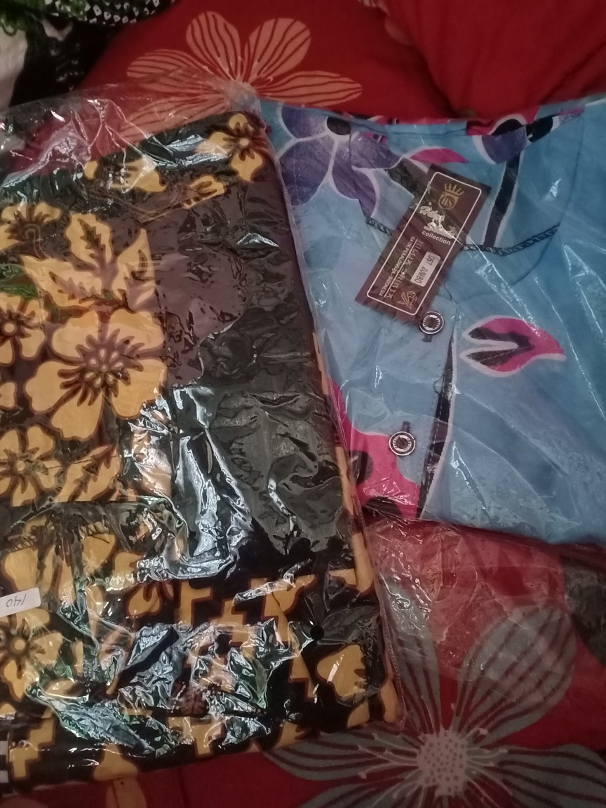 (terlaris) Gamis Batik Jumbo Dewasa Gamis Batik Kombinasi Jumbo Gamis Jumbo